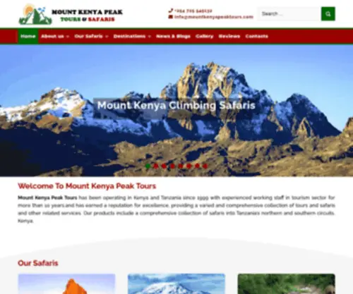 Mountkenyapeaktours.com(Mount Kenya Peak Tours & Travel) Screenshot
