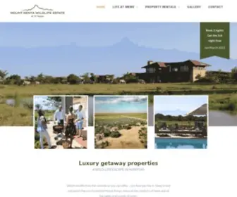 Mountkenyawe.com(Luxury accommodation in Nanyuki) Screenshot