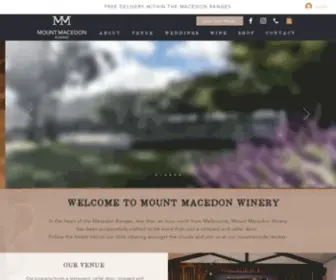 Mountmacedonwinery.com.au(Mount Macedon Winery) Screenshot