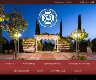 Mountpalomarwinery.com(Mount Palomar Winery) Screenshot