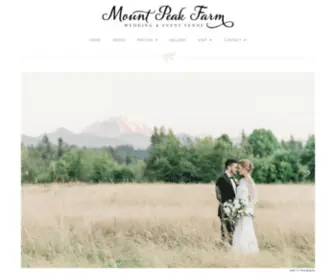 Mountpeakfarm.com(Wedding and Event Venue) Screenshot