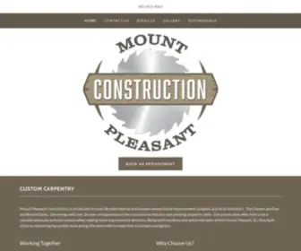 Mountpleasantconstruction.com(Provide Decks) Screenshot