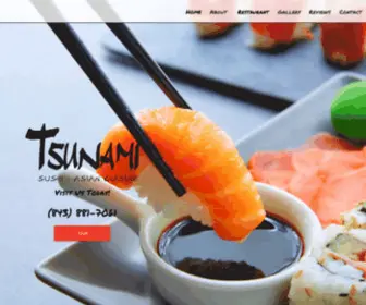 Mountpleasantsushi.com(Tsunami Mount Pleasant) Screenshot