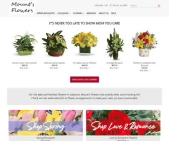 Mountsflowers.com(Lebanon Florist) Screenshot