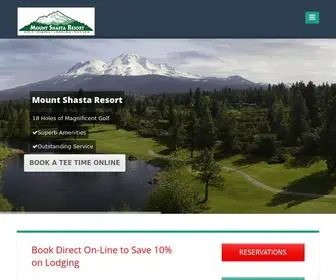 Mountshastaresort.com(Mount Shasta Golf) Screenshot