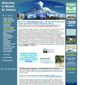 Mountsthelens.com(Mount St. Helens Information Resource Center) Screenshot
