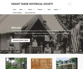 Mounttabornj.org(Mount Tabor Historical Society) Screenshot