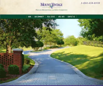 Mountvintage.com(Mount Vintage Residential & Golf Community in Aiken SC) Screenshot