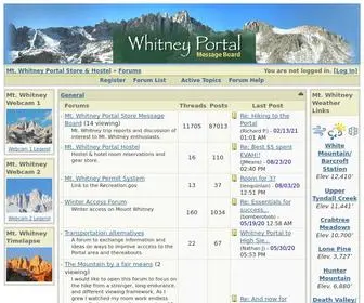 Mountwhitneyforum.com(Mount Whitney) Screenshot