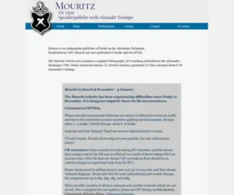 Mouritz.co.uk(Specialist Publisher on the Alexander Technique) Screenshot