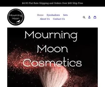 Mourningmooncosmetics.com(Mourning Moon Cosmetics) Screenshot