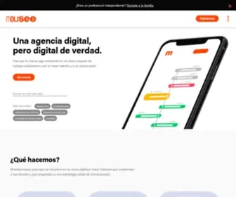 Mousee.com(Una agencia digital) Screenshot