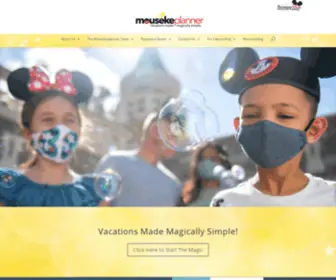 Mousekeplanner.com(Disney Vacations Made Magically Simple) Screenshot