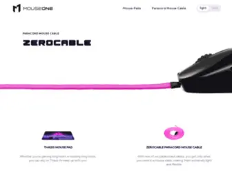 Mouseonegaming.com(Paracord Mouse Cables & Mouse Pads) Screenshot