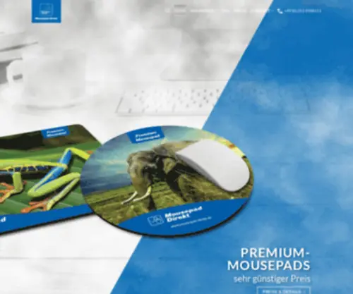 Mousepad-Direkt.de(MOUSEPADS bedrucken Lassen. Günstig) Screenshot