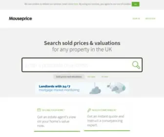 Mouseprice.com(House prices) Screenshot