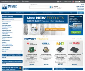 Mouser.com(Mouser Electronics) Screenshot