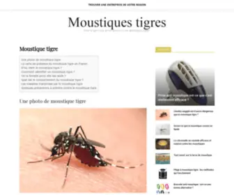 Moustiques-Tigres.com(Moustique tigre) Screenshot