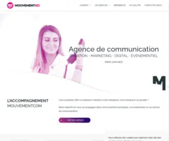 Mouvementcom.fr(Agence de Communication Globale à Nice) Screenshot