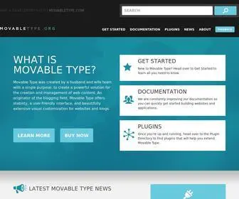 Movabletype.org(Build your website with the powerful content management system Movable Type. Our blog) Screenshot