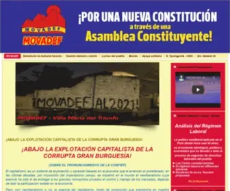 Movadef.net(Movimiento por Amnistía y Derechos Fundamentales) Screenshot
