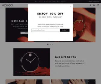 Movado.co.uk(Modern Ahead of Its Time) Screenshot