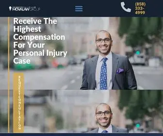 Movalegal.com(San Diego Personal Injury Lawyer) Screenshot