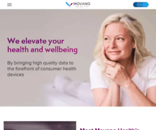 Movano.com(Movano Inc) Screenshot