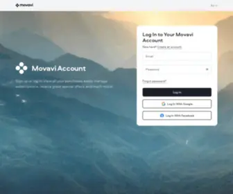 Movavi.id(Log in to your movavi account) Screenshot