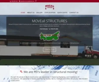 Moveallstructures.com(MoveAll Structures and Baird Construction) Screenshot