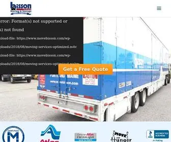Movebisson.com(Bisson Moving & Storage) Screenshot