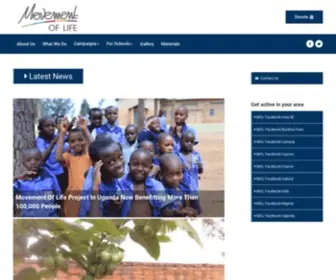 Movement-OF-Life.org(Improving the health and lives of people worldwide) Screenshot