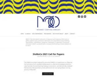 Movementcomputing.org(Movement & Computing Community) Screenshot