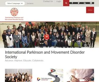 Movementdisorders.org(International Parkinson and Movement Disorder Society) Screenshot