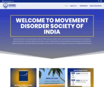 Movementdisordersindia.org(Movement Disorders Society of India) Screenshot