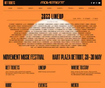 Movementfestival.com(Movement music festival) Screenshot