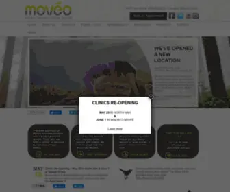 Moveo.ca(North Vancouver & Langley physio and massage clinic) Screenshot