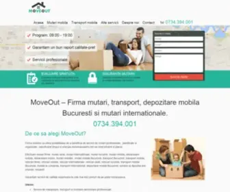 Moveout.ro(Transport mobila Bucuresti) Screenshot