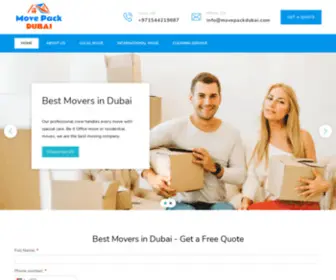 Movepackdubai.com(Best Movers in Dubai) Screenshot