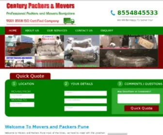 Moversandpackerspune.in(Movers and Packers Pune) Screenshot