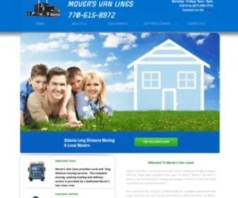Movervanlines.com(Atlanta Movers) Screenshot