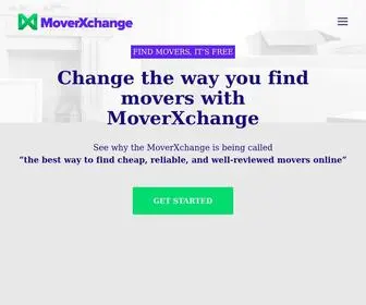 Moverxchange.com(Change the way you find movers with MoverXchange) Screenshot