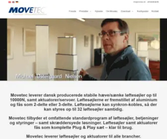 Movetec.dk(Aktuatorer) Screenshot
