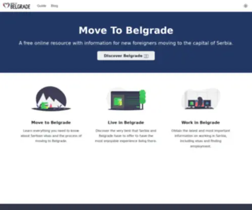 Movetobelgrade.com(Move to Belgrade) Screenshot