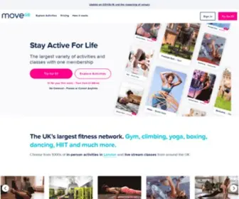 Moveusa.com(Stay Active For Life) Screenshot