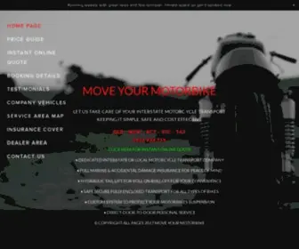 Moveyourmotorbike.com.au(Interstate Motorbike Transport QLD) Screenshot