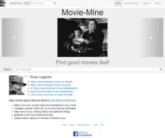 Movie-Mine.com(Find good movies fast) Screenshot