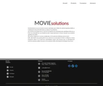 Movie.fr(Movie solutions logiciels pour le cinema film scenario production distribution formation) Screenshot