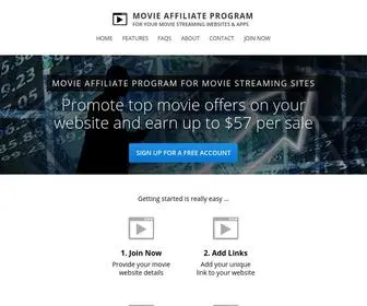 Movieaffiliateprogram.com(Movie Affiliate Program) Screenshot