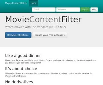 Moviecontentfilter.com(Watch movies with the freedom (not)) Screenshot